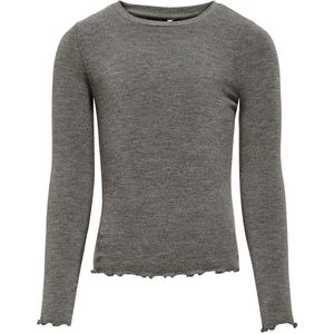 Kids Only Blouse - KogAmour - Dark Grey Melange - Kids Only - 9-10 jaar (134-140) - Shirts