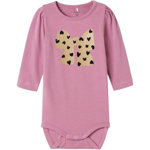 Body - Glitterprint - Jersey - Lange Mouwen - Ronde Hals