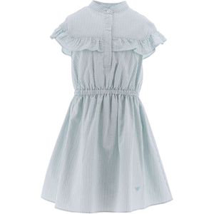 Emporio Armani Jurk - Lichtblauw/Wit Gestreept - Emporio Armani - 14 jaar (164) - Jurk