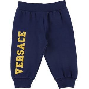 Versace Joggingbroek - Navy m. Goud - Versace - 9-12 mnd - Joggingbroek