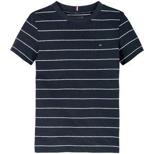 Tommy Hilfiger T-Shirt - YD Cotton Linnen - Dark Nacht Navy Stri - Tommy Hilfiger - 4 jaar (104) - T-Shirts