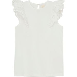 Creamie Top - Lace - Cloud m. Pointelle - Creamie - 6 jaar (116) - Tanktop