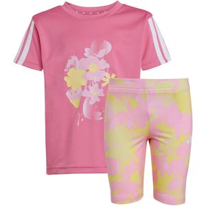 adidas Performance Shorts Set - LG TR-ES FL - Pnkfus/White - adidas Performance - 6 jaar (116) - Shorts