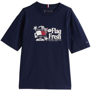 T-shirt - Effen - Jersey - Ronde Hals - Kwartmouw - Normale Pasvorm