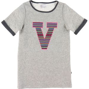 Hust and Claire Jurk - Wilde - Grijs Gevlekt m. Borduurwerk - Hust and Claire - 12 jaar (152) - Jurk