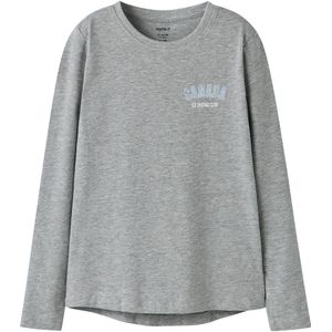 Name It Blouse - NkfVix - Grey Melange/Canada - Name It - 11-12 jaar (146-152) - Shirts