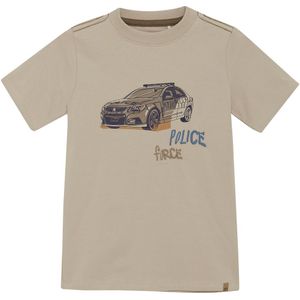 Minymo T-Shirt - Oxford Tan m. Politieauto - Minymo - 4 jaar (104) - T-Shirts