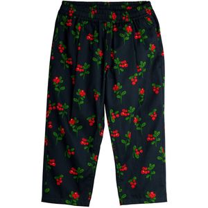 Mini Rodini Broek - Zwarte m. Cranberry - Mini Rodini - 4-5 jaar (104-110) - Broeken - Katoen