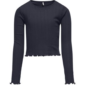 Kids Only Blouse - Noos - KogCarlotta - Night Sky m. Pointelle - Kids Only - 11-12 jaar (146-152) - Shirts