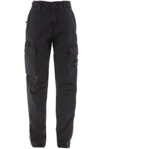 Stone Island Broek - Zwart - Stone Island - 8 jaar (128) - Broeken - Katoen