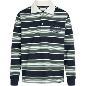 Grunt Poloshirt - Alexius LS Tee - Navy - Grunt - 16 jaar (176) - Polo