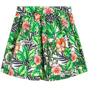 Kenzo Rok - Mint Green m. Bloemen/Pointelle - Kenzo - 12 jaar (152) - Rok