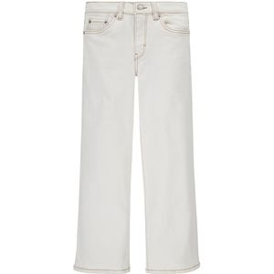 Jeans - Naturel - Wijde Pijpen - Verstelbaar Elastiek - Opgestikte Zakken