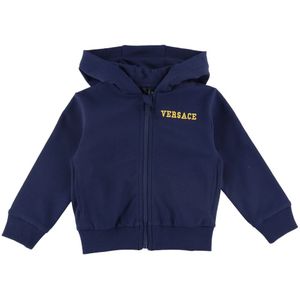 Versace Cardigan - Navy m. Goud - Versace - 18-24 mnd - Cardigan