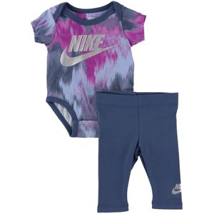 Nike Lichaamsset - Broek/Romper s/s - Verspreid Blue - Nike - 3 mnd - Romper S/S