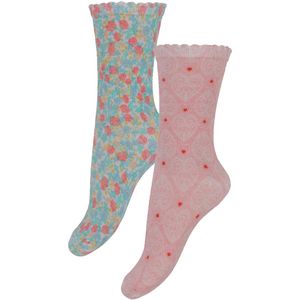 Konges Sløjd Sokken - 2-pack - Fiola/Lacy Roze - Konges Sløjd - 17/18 - Sokken