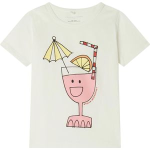 Stella McCartney Kids T-Shirt - Wit m. Drinken - Stella McCartney Kids - 5 jaar (110) - T-Shirts