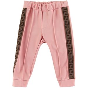 Fendi Broek - Roze m. Logostreep - Fendi - 74 - Broeken - Katoen