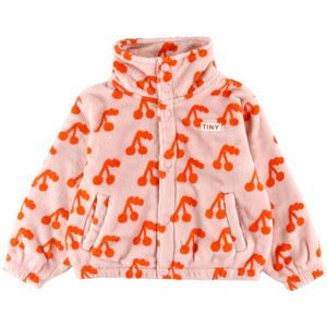 Tiny Cottons Fleece Jas - Kersen - Wild Rose - Tiny Cottons - 3 jaar (98) - Fleece Jassen