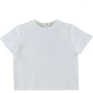 Emporio Armani T-Shirt - Off White m. Logo - Emporio Armani - 18 mnd - T-Shirts
