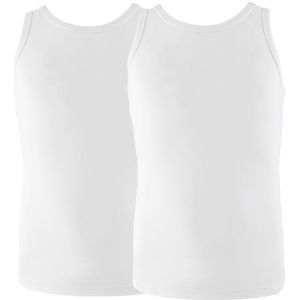 JBS Onderhemd - 2-pack - Bamboe - Wit - JBS - 7-8 jaar (122-128) - Onderhemd