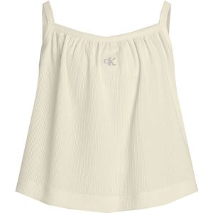 Calvin Klein Top - Kreukel - Tofu - Calvin Klein - 8 jaar (128) - Tanktop