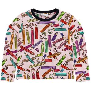 Dolce & Gabbana Blouse - Terug naar school - Roze m. Potloden - Dolce & Gabbana - 10 jaar (140) - Shirts