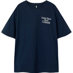Name It T-Shirt - NkmDuster - Ombre Blue/Croissant - Name It - 7-8 jaar (122-128) - T-Shirts