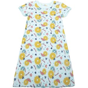 Joha Nachthemd - Lichtblauw m. Fruit - Joha - 90 - Nachthemd