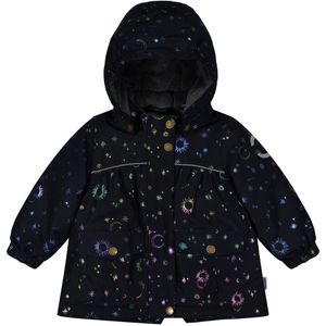 Mikk-Line Winterjas - Gerecycled - Dark Navy m. Print - Mikk-Line - 1 jaar (80) - Winterjassen