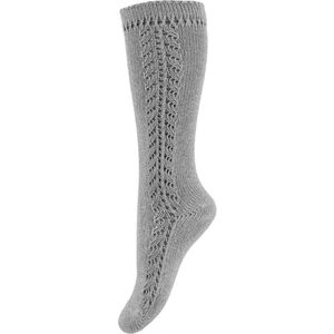 Condor Kniesokken m. Pointelle - Grijs Gevlekt - Condor - 3-6 mnd - Sokken