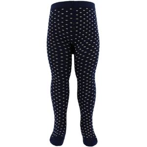 Fuzzies Panty's - Navy m. Beige Stippen - Fuzzies - 50/56 - Panty's