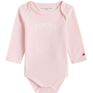 Tommy Hilfiger Romper l/s - Minitype - Hertogin Roze - Tommy Hilfiger - 56 - Romper L/S