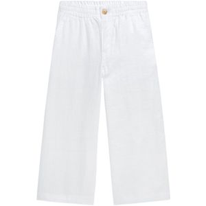 Polo Ralph Lauren Broek - Linnen - Wijde pijpen - Wit - Polo Ralph Lauren - 2 jaar (92) - Broeken - Katoen