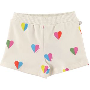 Stella McCartney Kids Sweatshorts - Wit m. Harten - Stella McCartney Kids - 12 mnd - Shorts