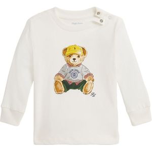 Polo Ralph Lauren Blouse - Madison - Wit m. Knuffel - Polo Ralph Lauren - 2 jaar (92) - Shirts