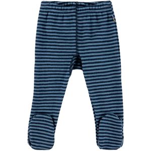 Joha Leggings m. Voet - Wol - Blauw m. Strepen - Joha - 40 - Leggings - Wol