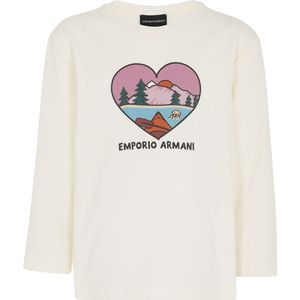 Emporio Armani Blouse - Off White m. Hart - Emporio Armani - 4 jaar (104) - Shirts