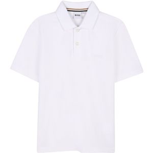 BOSS Polo - Piqué - Wit - BOSS - 10 jaar (140) - Polo