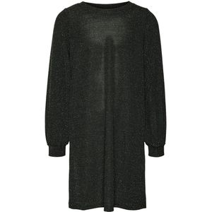 Vero Moda Girl Jurk - VmKanva - Black/Silver Lurex - Vero Moda Girl - 6 jaar (116) - Jurk