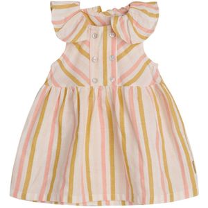 Hust and Claire Jurk - Kastanje - Wit m. Strepe - Hust and Claire - 68 - Jurk