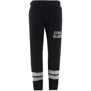 Stone Island Joggingbroek - Zwart m. Reflecterend - Stone Island - 8 jaar (128) - Joggingbroek