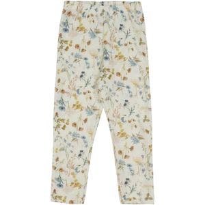 Joha Leggings - Wol - Off White m. Bloemen - Joha - 90 - Leggings - Wol