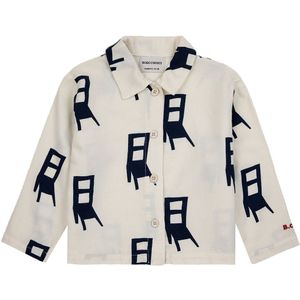 Bobo Choses Overhemd - Ga zitten - Off White - Bobo Choses - 12 mnd - Overhemd