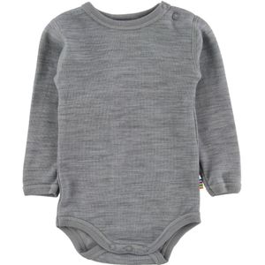 Joha - Romper - Lichtgrijs - Wol/Katoen - L/S