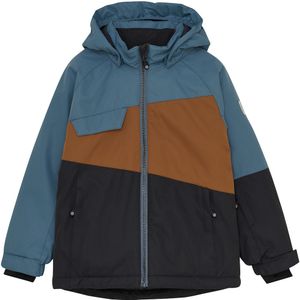 Color Kids - Kids Ski Jacket Colorblock - Ski-jas - Zwart/Blauw - Waterdicht