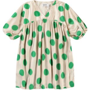 Molo Jurk - Camellia - Green Dots - Molo - 5-6 jaar (110-116) - Jurk