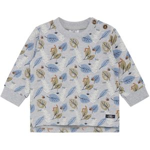 Hust and Claire Sweatshirt - Samy - Pearl Grey Melange m. Bladen - Hust and Claire - 68 - Sweatshirt