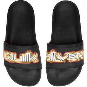 Quiksilver Badslippers - Rivi-woordmerk - Zwart - Quiksilver - 35 - Badslippers