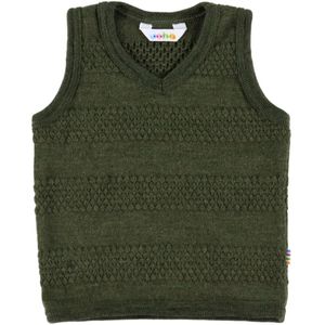 Joha Vest - Gebreid - Wol - Mos Groen - Joha - 60 - Vest